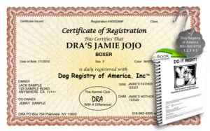 Basic Certificate with Lost Pet Registry Tag and "Do It Right" eBook